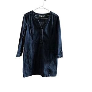 Boden Denim long sleeve dress with pockets dress 6P